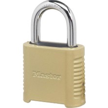 Hsc Bilişim Master Lock 875D Ağır Hizmet Dış Mekan Şifreli Kilit, 5 cm Genişlik, Pirinç Kaplama