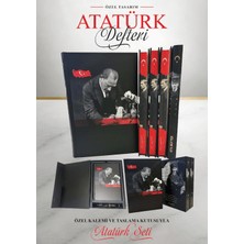 Halk Kitabevi Özel Tasarım Kutulu Atatürk Defteri ve Kalem