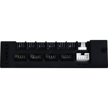 OEM Evrensel USB ve Pwm Fan Hub, 4 USB Başlıklı Fan Kontrol Cihazı - 6 Fan Bağlantı Noktası - Manyetik Montaj - 5V/4PIN - Psu/anakart Evrensel Kılıf Uyumluluğu - Beyaz (EG-HUB01B)