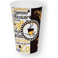 OEM Excodi Cup - [ Cup ] 12 Oz Karton Bardak - 300 ml - 160 Adet Kaliteli Otomat Bardağı, Sızdırmaz, El Yakmaz - Beyaz (Latte, Cappuchino))
