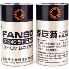 TeknoKapsül Fanso ER34615H 3.6V D Size Lithium Pil (Li-Socl2)