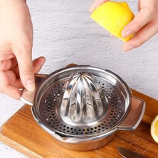 OEM ® Paslanmaz Çelik Limon Sıkacağı Manuel Narenciye Sıkacağı Portakal Narenciye Presi Süzgeçli Meyve Sıkacağı Çelik El Tipi Limonluk