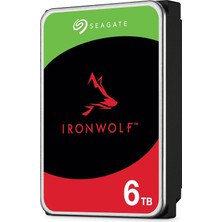 OEM Ironwolf, 6 Tb, Dahili Sabit Disk, Nas, Cmr 3,5 Inç, Sata 6 Gb/sn, 7200 Rpm, 256 MB Önbellek, Raıd Ağa Bağlı Depolama Için, 3 Yıl Rescue Services (ST6000VN006)