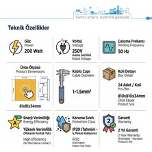 Teletek Dokunmatik Vavien Merkez Anahtarı 250V 250W Nötr Bağlantısız Fotoğraf Eklenebilir