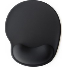 OEM Tıger Track Siyah Bilek Destekli Ergonomik - Kaymaz Taban Mouse Pad