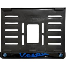 Vespa Uyumlu Mavi Plastik (15X24 Cm) Kırılmaz Plakalık