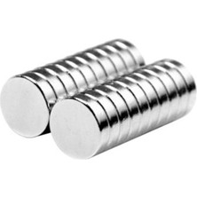 OEM Dünya Magnet Güçlü Neodyum Mıknatıs Yuvarlak Silindir D8X2 mm (60'lı Paket)