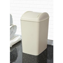 OEM Soft Çöp Kutusu Döner Kapak 5 Lt Latte