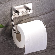 OEM Paslanmaz Çelik Tuvalet Kağıtlığı Tutucu Tuvalet Kağıdı Askısı Inox Anında Kolay Montaj Kendinden Yapışkanlı