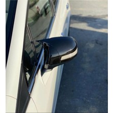 OEM Honda Ile Uyumlu Civic Fb7 Yarasa Ayna Kapağı, Parlak Siyah, Abs Plastik