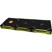 OEM Unı Fan Reverse Tl Wıreless LCD 3X120MM Siyah Kasa Fanı (G99.12RTLLCD1W3B.00)