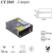 OEM CT-2559 36 Watt Şerit LED Trafo 3 Amper