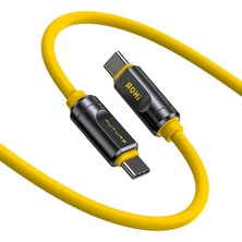 OEM Thunderbolt 5 USB 4 2.0 Kablosu Için 80 Gb/s 3.3ft 120GBPS'YE Kadar Bant Genişliği Arttırma Çift 8k/4k Ekran 240W Pd 3.1 Hızlı Şarj Gelecek Adonis Mac Mini M4 Pro MacBook PRO16 Iphone, Sarı