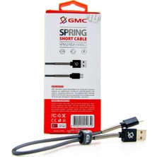 Hsc Bilişim Gmc Mi̇cro Uç USB Yaylı Kısa USB Kablo