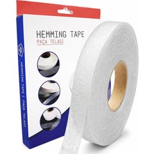 OEM Hayal Tela 2 cm x 100 M - Çift Taraflı Yapışkan Tela - Şerit Tela - Örümcek Tela - Hayalet Tela - Dikiş Nakış Telası (Beyaz)