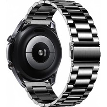 OEM Huawei Watch Gt3 / Gt4 / Gt5 / Gt6 ve Pro Serileri ile Uyumlu 22 mm Klasik 316L Paslanmaz Çelik Metal Saat Kordonu – 46 mm Modeller Için Ayarlanabilir Bracelet Tasarım