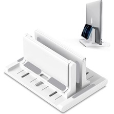 OEM Ayarlanabilir Çok Amaçlı Telefon Tutuculu Laptop Notebok Macbook Için Dikey STAND-AL4495 (Siyah)