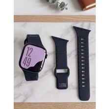 bbtech Apple Watch 49/46/45/44MM/(SERI 1-2-3 42MM) Verev Kesim Ultra3-2/se3-2/10/9/8/7/6/5 Silikon Kordon