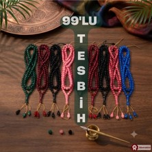 99'lu 8 mm Namaz Tesbihi 10'lu Karışık Renk Seti | Zikir Tesbihi | Hac Umre Hediyelik Dağıtmalık