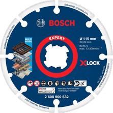 OEM 1x Expert Diamond Metal Wheel X-Lock Kesme Diski 115 mm (Dökme Demir, Paslanmaz Çelik, Çelik, Demir Içermeyen Metalle, Ø 115 Mm, Aksesuar Küçük Avuç Taşlama Makinesi)
