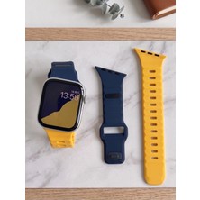 bbtech Apple Watch 49/46/45/44MM/(SERI 1-2-3 42MM) Verev Kesim Ultra3-2/se3-2/10/9/8/7/6/5 Silikon Kordon