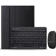 OEM iPad 6.nesil 9.7 Inch 2018 ile Uyumlu Bluetooth Klavye ve Mouse + Standlı Kılıf - Bkk6