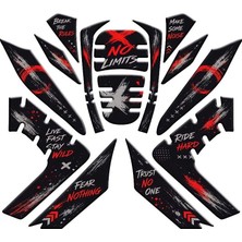 Honda Forza 2021 - 2024 Uyumlu Tank Pad Set 018