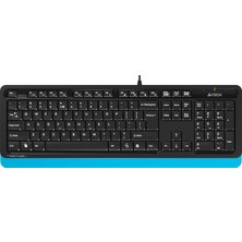 OEM FK10 Q USB Türkçe Fn-Multimedya Siyah/mavi Klavye