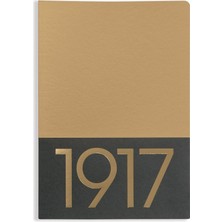 Hsc Bilişim LEUCHTTURM1917 355531 Jottbook Medium (A5), 60 Numaralı Sayfa, Boş, Altın, Ikili Pakette
