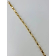 TeknoKapsül Zirkon Taşlı Pirinç Bileklikler 17+2 cm - KBL0380