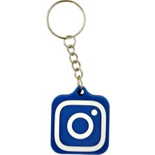 OEM Nfc Anahtarlık - Instagram Anahtarlık Mavi (Küçük Boy 3 Cm)
