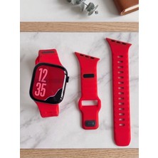bbtech Apple Watch 49/46/45/44MM/(SERI 1-2-3 42MM) Verev Kesim Ultra3-2/se3-2/10/9/8/7/6/5 Silikon Kordon