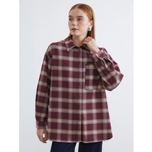 Lc Waikiki Yeni Sezon Ekose Oversize Kadın Gömlek Tunik