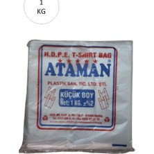 Kalın Şeffaf Atlet Poşet Küçük Boy 25X33 cm 1 kg (1 Paket-Takriben 170 Adet) Mudanis