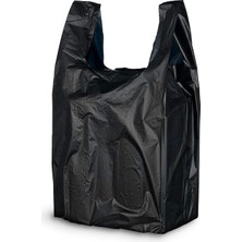 OEM Kalın Siyah Poşet Büyük Boy 1 kg Hışır Atlet Poşet Market Poşeti