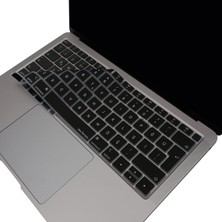 OEM Türkçe Q Silikon Klavye Koruyucu MacBook Air 13 Retina Uyumlu A1932 A2179 A2337 M1 | Iso Uk Ters L Enter | Tr Q Klavye Kaplama Siyah