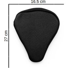 Belirtilmemiş Küçük Boy Bisiklet Koltuk Kılıfı Deri 16,5 x 27 cm Uyumlu (Siyah)