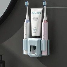 OEM Diş Fırçası Tutucu, Duvara Montaj, Elektrikli Diş Fırçası Tutucu, Diş Macunu, Dağıtıcı, Otomatik Diş Fırçası Tutucu, Diş Macunu Düzenleyici, Banyo Için (Mavi)