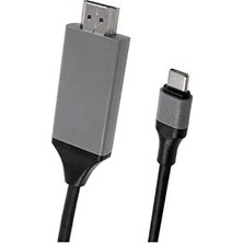 Hsc Bilişim Type-C HDMI Kablo Kırmızı Kutulu Siyah