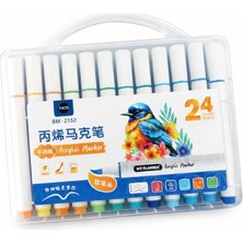 OEM 24 Renk Akrilik Marker Kalem Seti