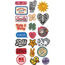 OEM Vintage Retro Yama Temalı Telefon Laptop Tablet Sticker Seti