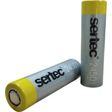 TeknoKapsül Sertec 18650 3.7V 2450 Mah 12C Li-Ion Şarjlı Pil