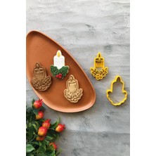 Hsc Bilişim Sarı Kokina Çiçekli Mum Hamur Şekillendirici/kurabiye Kalıbı/seramik Kalıbı / 6x9 cm
