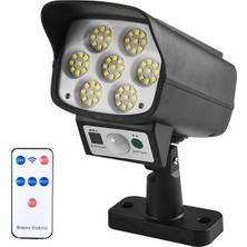 Powermaster SH-863A Kamera Görünümlü Hareket Sensörlü 63 Ledli Solar Lamba