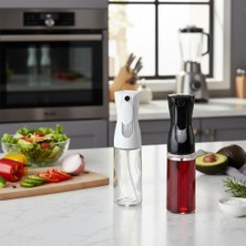 OEM 1 Adet Cam Sprey Yağlık, 225 ml Yağ ve Sirke Püskürtücü, Büyük Boy, Çok Amaçlı Mutfak Gereci, Airfryer Için Ideal (Siyah &amp; Beyaz) (Beyaz)