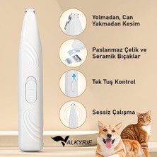 OEM Kedi Köpek Pati Tüy Kesme Makinesi Sessiz Hassas Bölge Traş Cihazı Seramik &amp; Çelik Bıçaklı