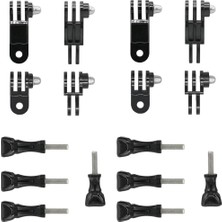 OEM 2 Set Ayarlanabilir Döner Kol Uzatma Kolu, Gopro Hero 10, 9, 8, 7, 6, 5 ve Diğer Aksiyon Kameraları Için Kısa ve Uzun Vidalı Kamera Sabit Eklem Montajı