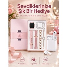 Just Cheap Store 3 Kordonlu Dokunmatik Ekran Akıllı Saat ve 2.nesil Kablosuz Bluetooth Kulaklık Anc/enc