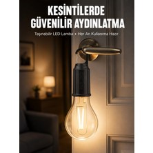 Hsc Bilişim Şarjlı Aydınlatma Ampul Tasarımlı Ambians Işık Askılı Kamp Lambası