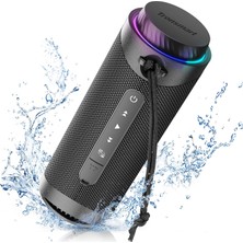 OEM T7 Taşınabilir Bluetooth Hoparlör 360° Surround Ses, Uygulama Üzerinden Özel Eq, Ipx7 Su Geçirmez, Çift Eşleştirme, LED Işık, Bluetooth 5.3, Döner Ses Kontrolü, Micro Sd/tf Kart